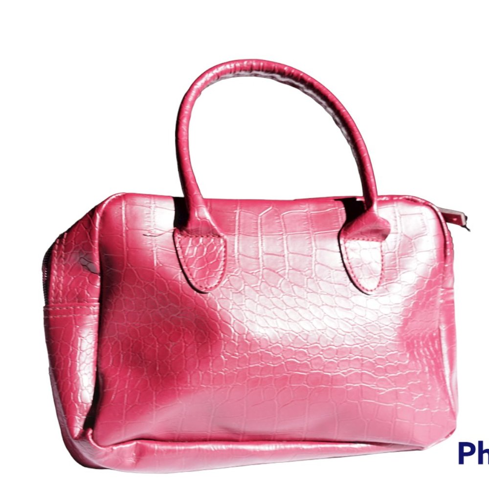 Unnamed Barn Red Faux Leather Hand Bag